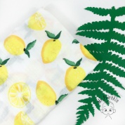 Муслиновая пеленка "Лимоны" купить в Москве