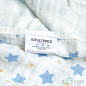 4-х слойное муслиновое одеяло "Голубые звезды"