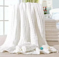 Белое муслиновое одеяло / полотенце (9 слоев)