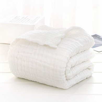Белое муслиновое одеяло / полотенце (9 слоев) купить в Москве с доставкой по всей РФ | МистерПеленкин.ру